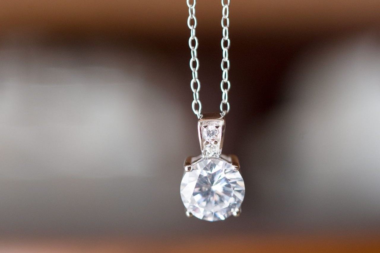 solitaire necklace