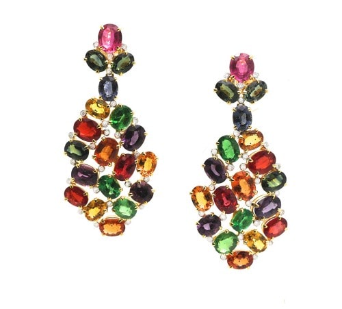 gemstone earrings