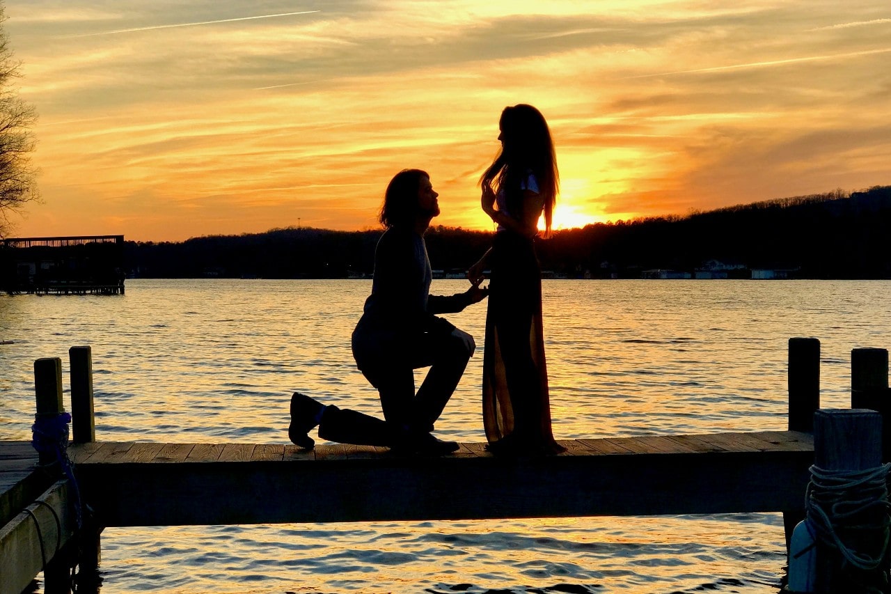 Propose Along Miami’s Coastline