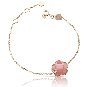 a pink chalcedony flower bracelet from Pasquale Bruni.