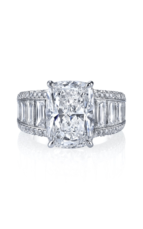 A beautiful vintage inspired white gold engagement ring.