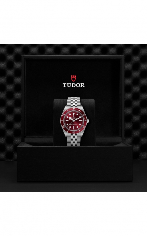 TUDOR Black Bay 58 39mm steel, elegantly displayed in a black box, available at Kirk Jewelers.