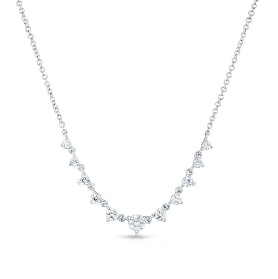 A white gold diamond francine necklace