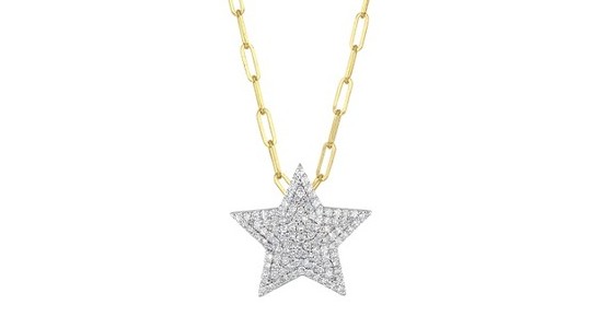 A mixed metal chain necklace with a star pendant from Phillips House, available at Kirk Jewelers.