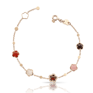 a bracelet with a variety of floral-cut and warm-hued gemstones from Pasquale Bruni.