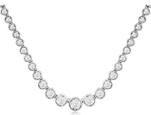 Kirk Signature Bezel Diamond Necklace