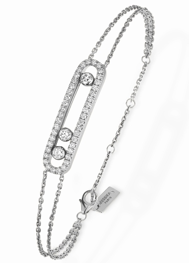 Messika Move Pavé White Gold Diamond Bracelet