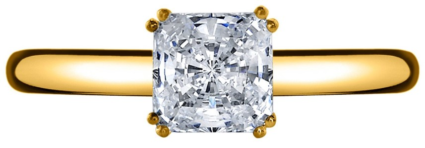Kirk Bridal Radiant Solitaire Engagement Ring