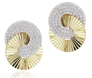 A pair of stylish earrings designed by Phillips House.