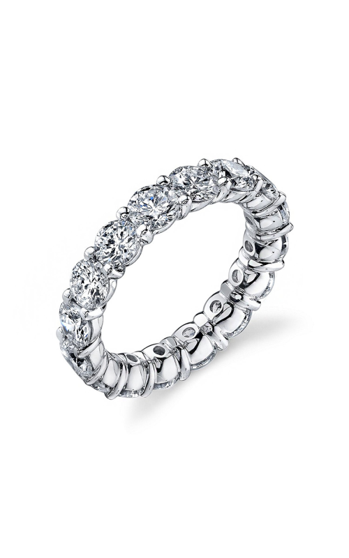 Kirk Bridal Round Buttercup Eternity Wedding Band F022 18K WHITE