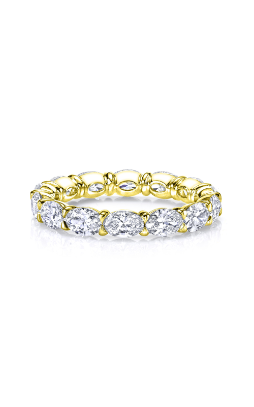 Kirk Bridal Oval Horizontal Buttercup Eternity Wedding Band F129 18K YELLOW