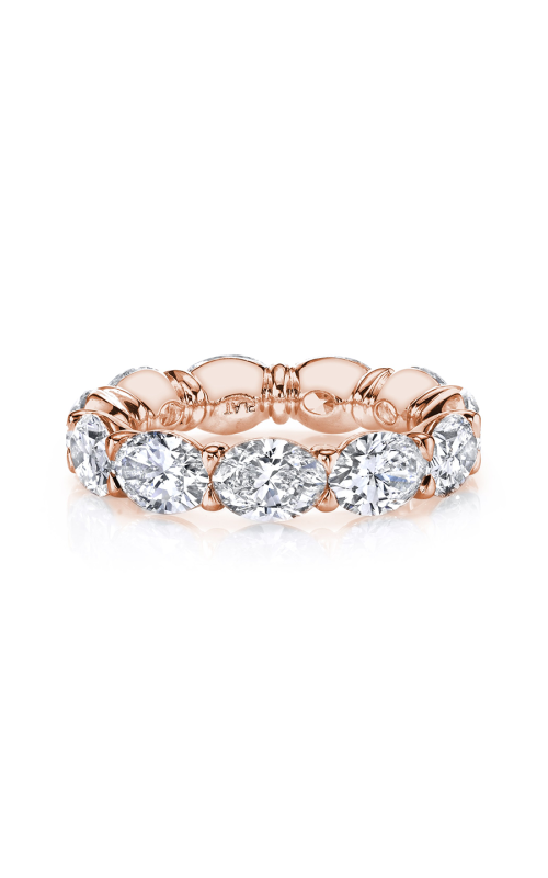 Kirk Bridal Oval Horizontal Buttercup Eternity Wedding Band F131 18K ROSE