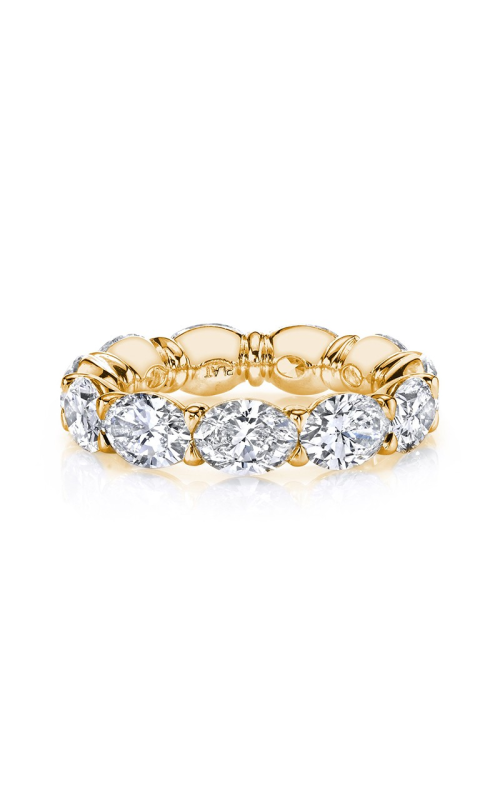 Kirk Bridal Oval Horizontal Buttercup Eternity Wedding Band F131 18K YELLOW