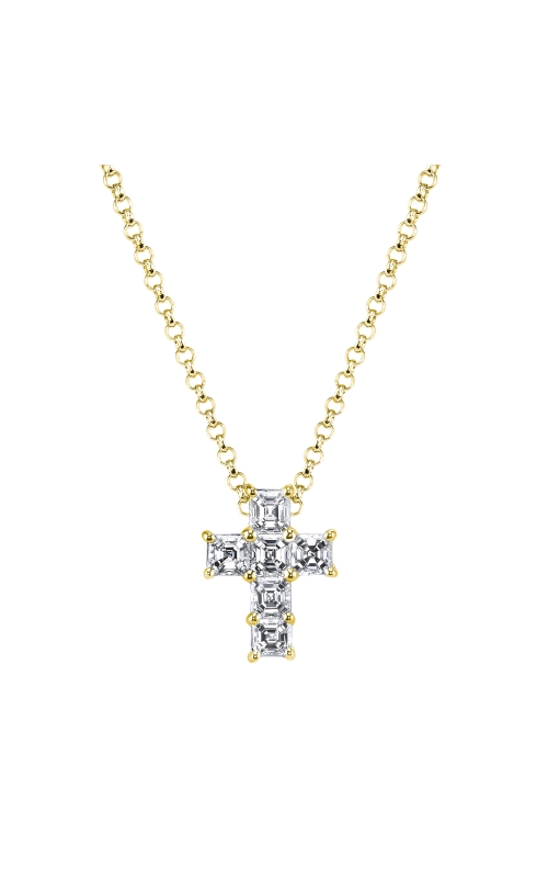 KirkCOUTURE Yellow Gold Diamond Cross Necklace