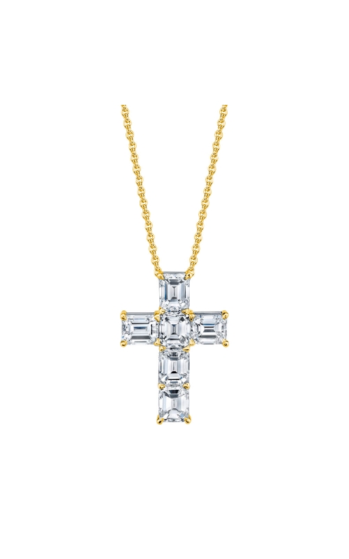 KirkCOUTURE Yellow Gold Diamond Cross Necklace