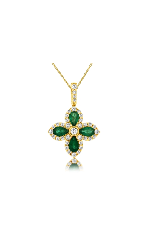 Kirk Signature Diamond and Emerald Necklace