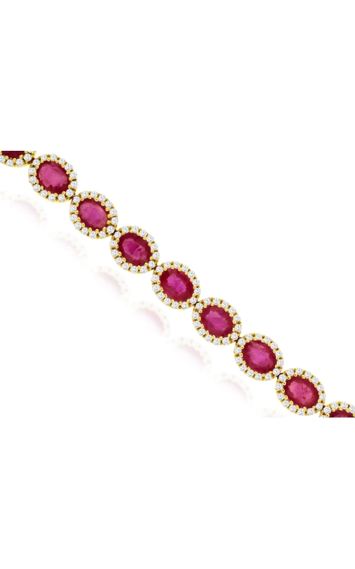 KirkSIGNATURE Ruby Diamond Halo Bracelet