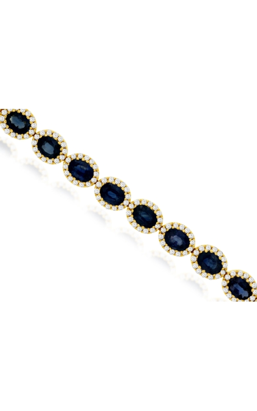 KirkSIGNATURE Sapphire Diamond Halo Bracelet