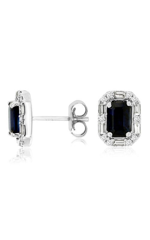 Kirk Signature Sapphire and Diamond Baguette Studs