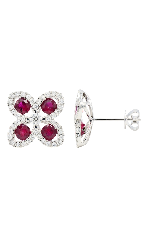 KirkSIGNATURE Ruby and Diamond Stud Earrings