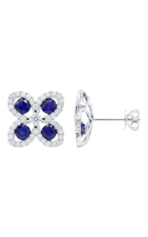 KirkSIGNATURE Blue Sapphire and Diamonds Earrings