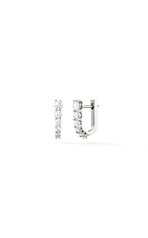 Aria U Huggie Hoop in White Gold
