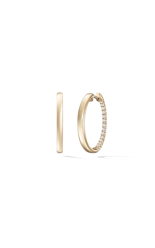 Small Lenox Hoop Earrings in Yellow Gold