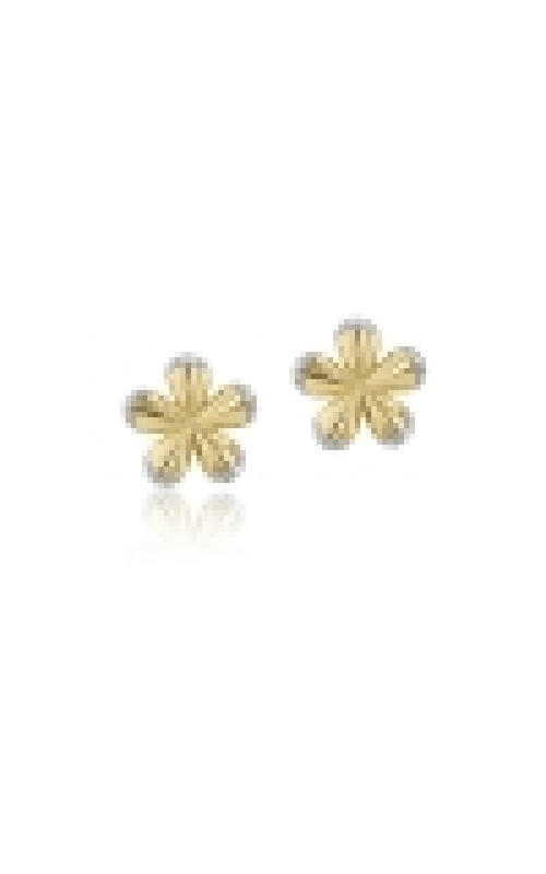 Phillips House Pave Edge Forget-Me-Not Medium Studs