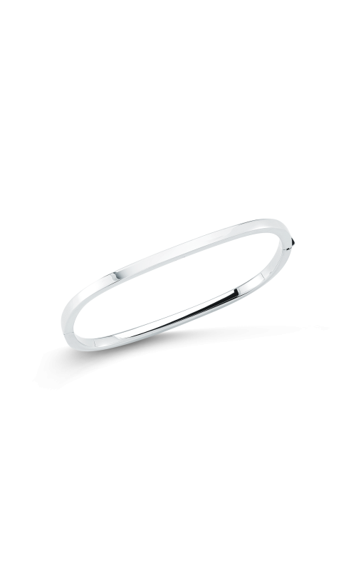 Roberto Coin 18k White Gold Square Hinge Bangle