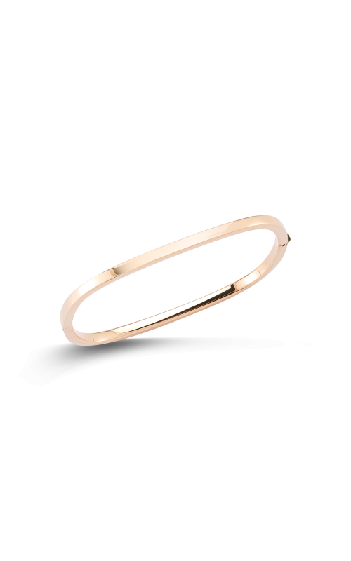 Roberto Coin 18k Rose Gold Square Hinge Bangle