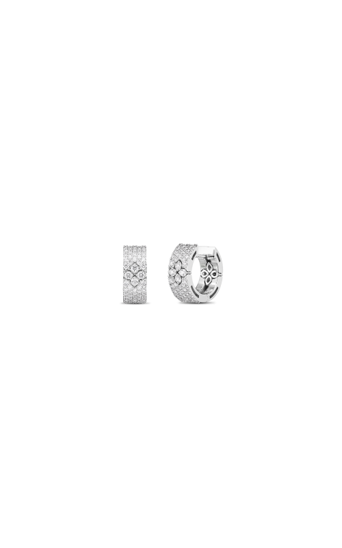 Roberto Coin 18k Gold Love In Verona Pave Diamond Small Hoop Earrings