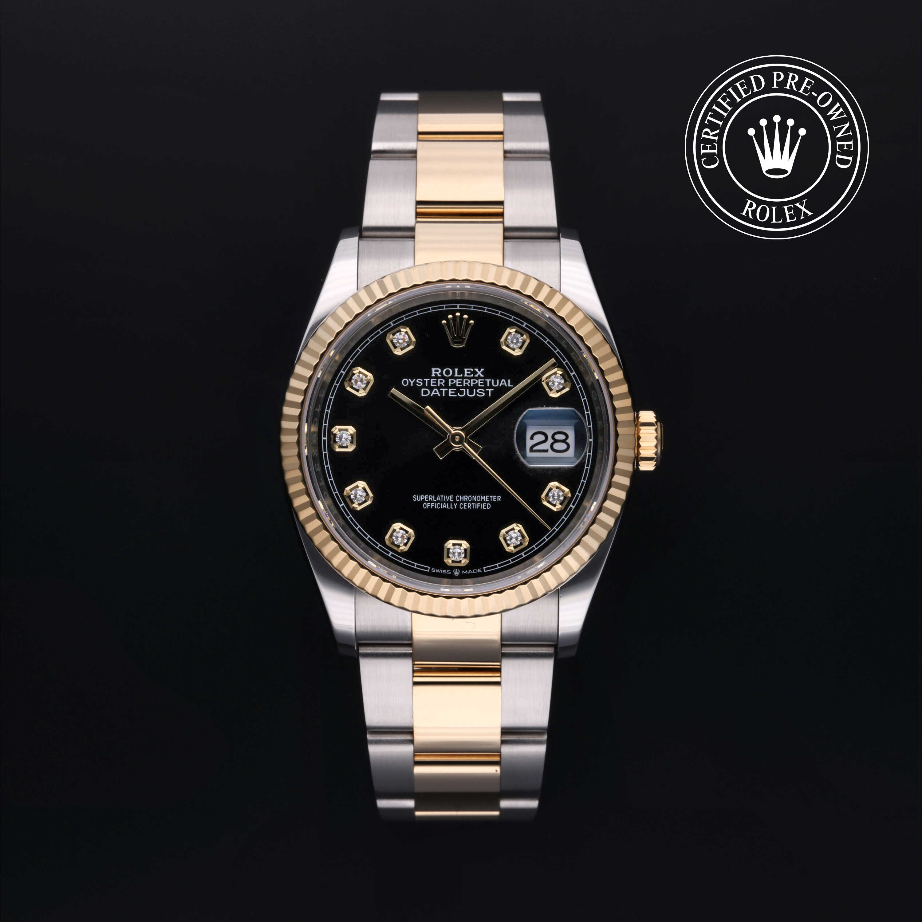 Rolex Datejust in Rolesor 18 Carat Yellow M126233-0022 at Kirk Jewelers