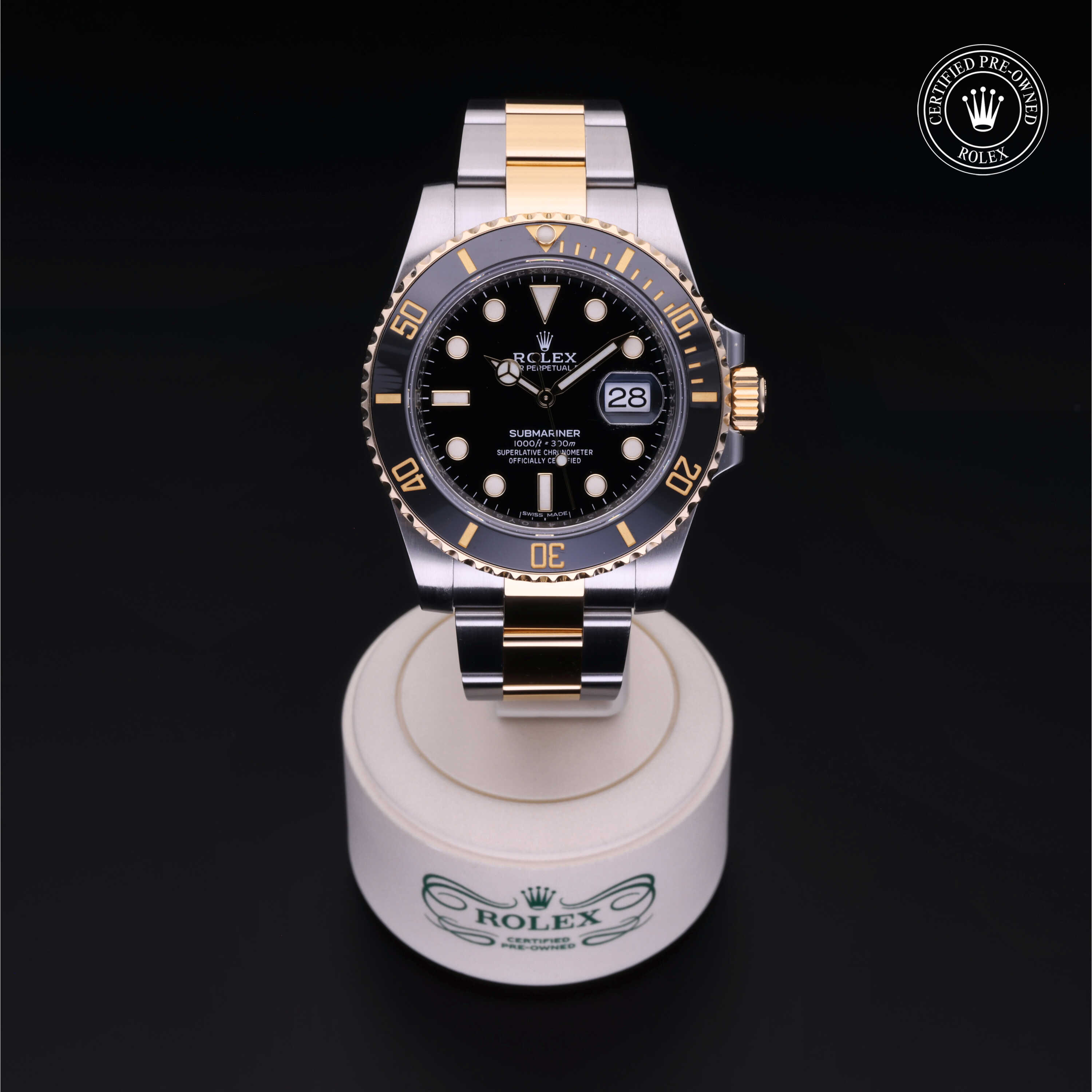 Rolex Submariner in Rolesor 18 Carat Yellow M116613LN-0001 at Kirk Jewelers