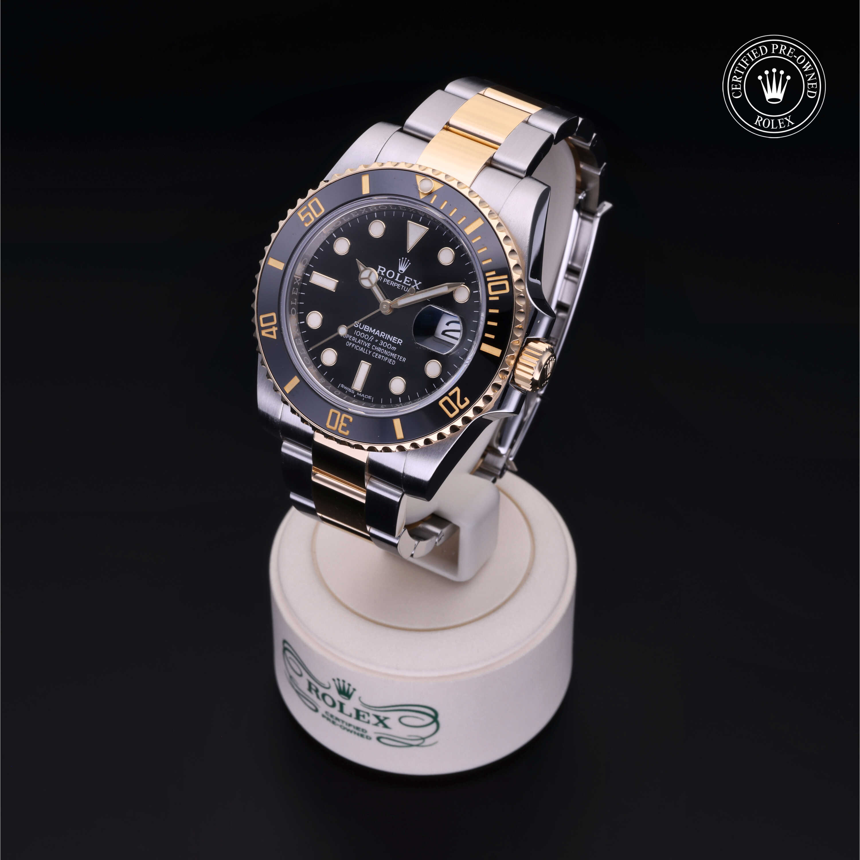 Rolex Submariner in Rolesor 18 Carat Yellow M116613LN-0001 at Kirk Jewelers