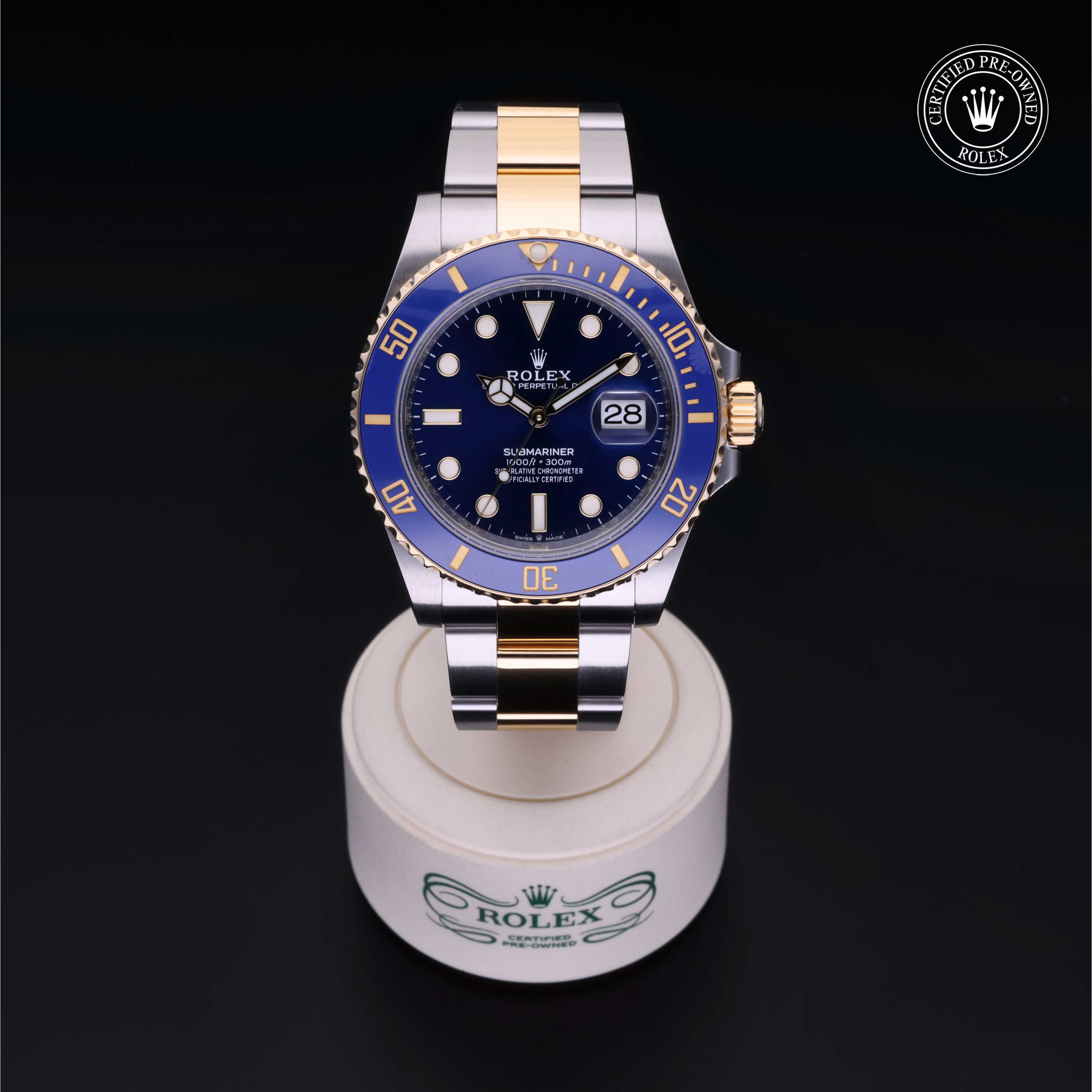 Rolex Submariner in Rolesor 18 Carat Yellow M126613LB-0002 at Kirk Jewelers