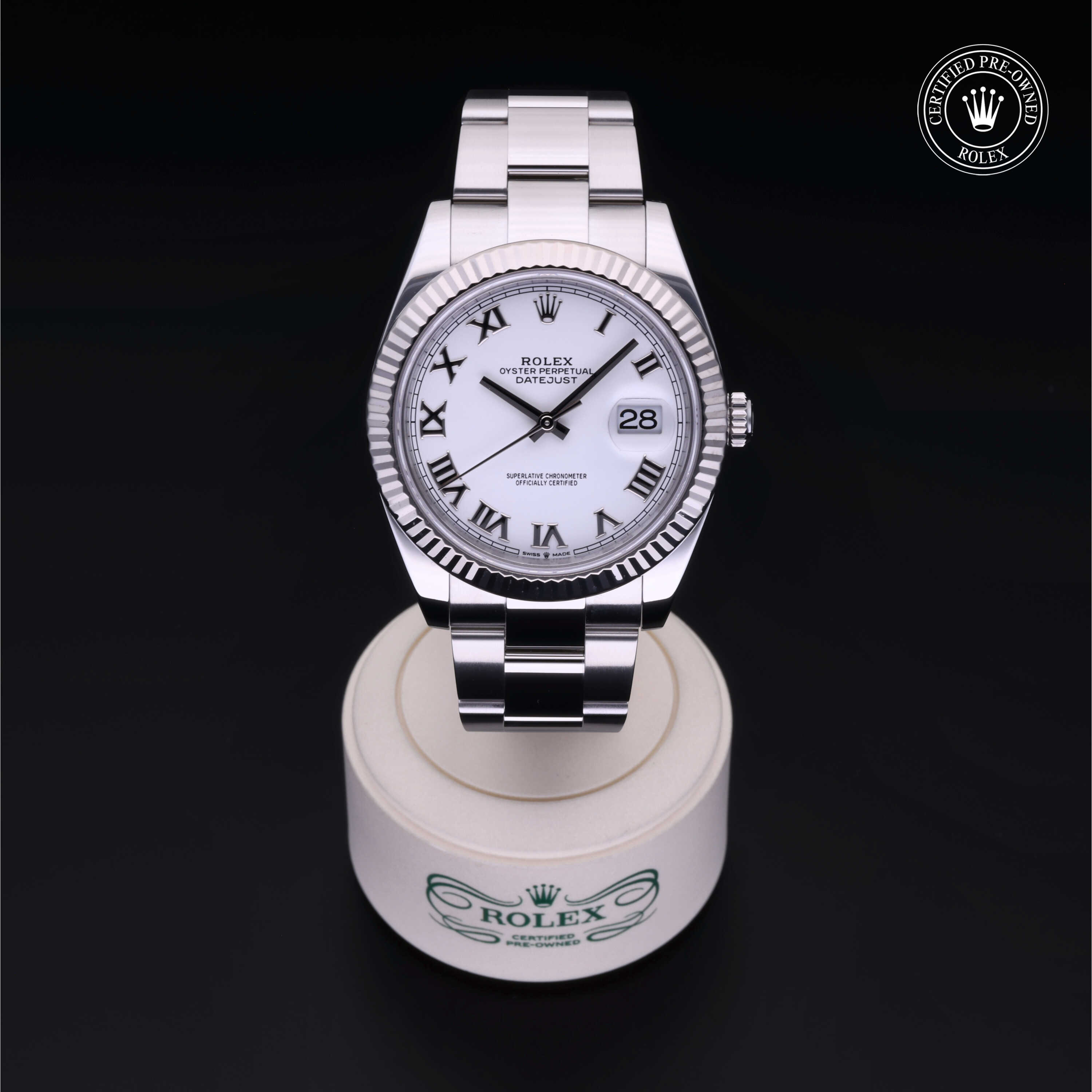 Rolex Datejust in Rolesor 18 Carat White M126334-0023 at Kirk Jewelers