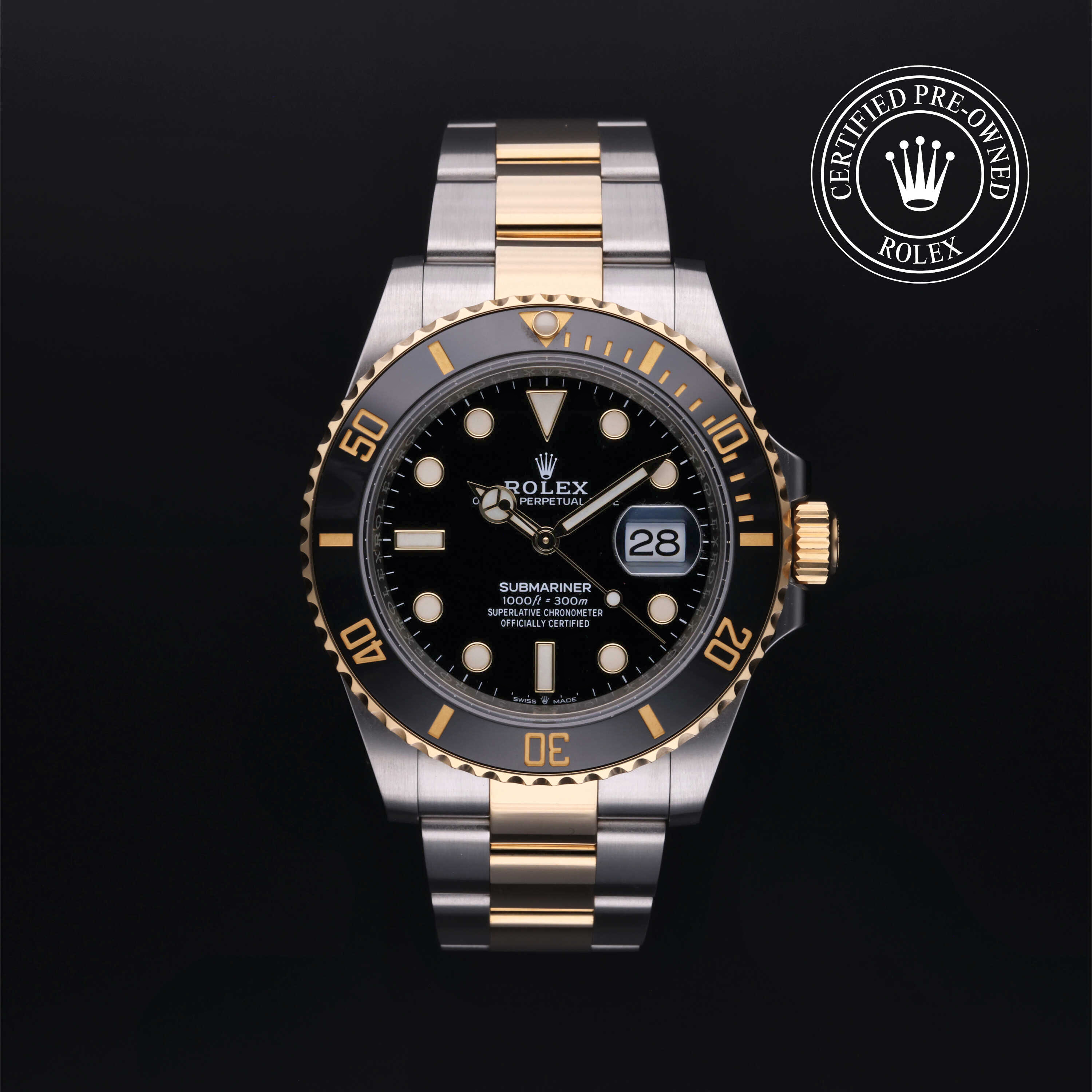 Rolex Submariner in Rolesor 18 Carat Yellow M126613LN-0002 at Kirk Jewelers