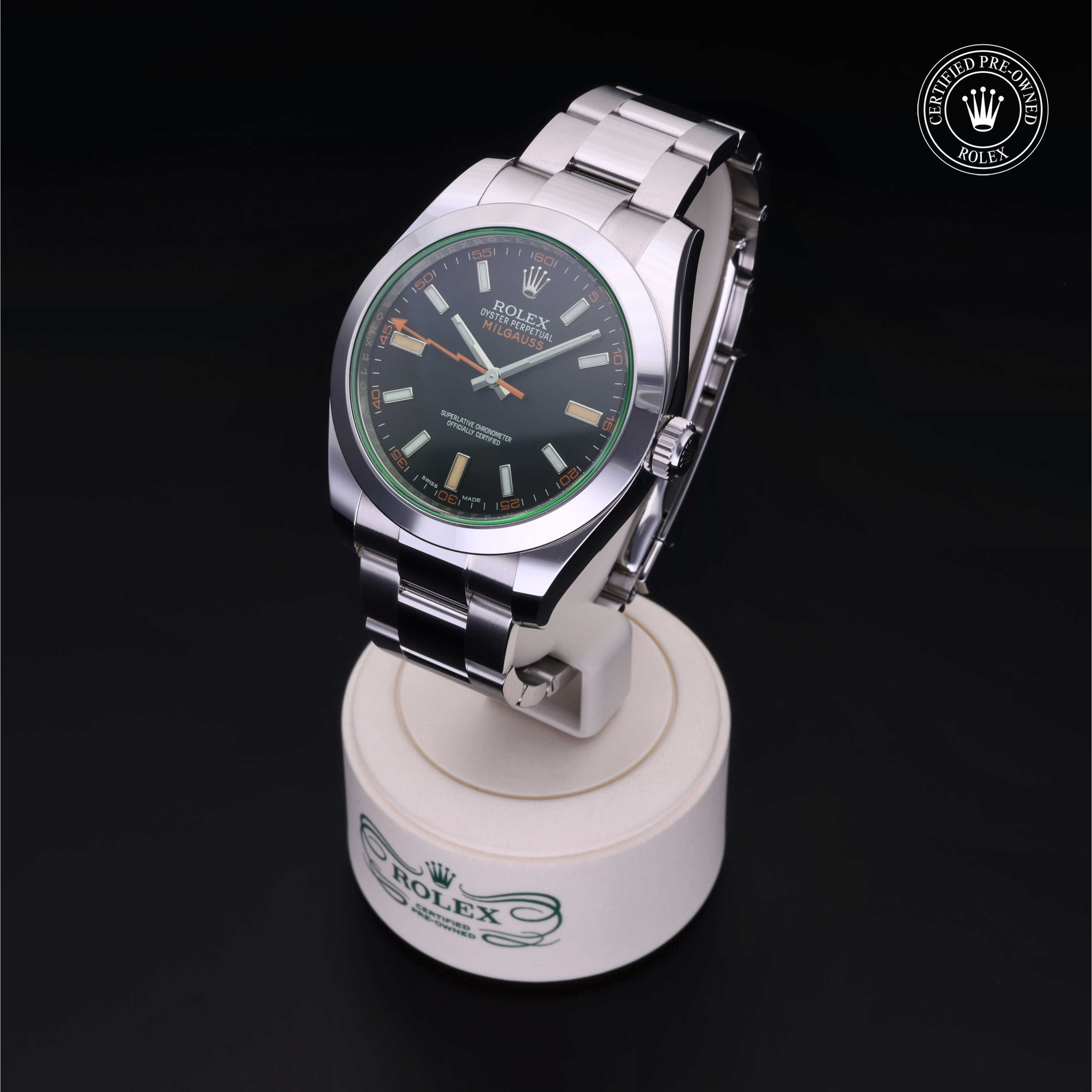 Rolex Milgauss in Steel M116400GV-0001 at Kirk Jewelers