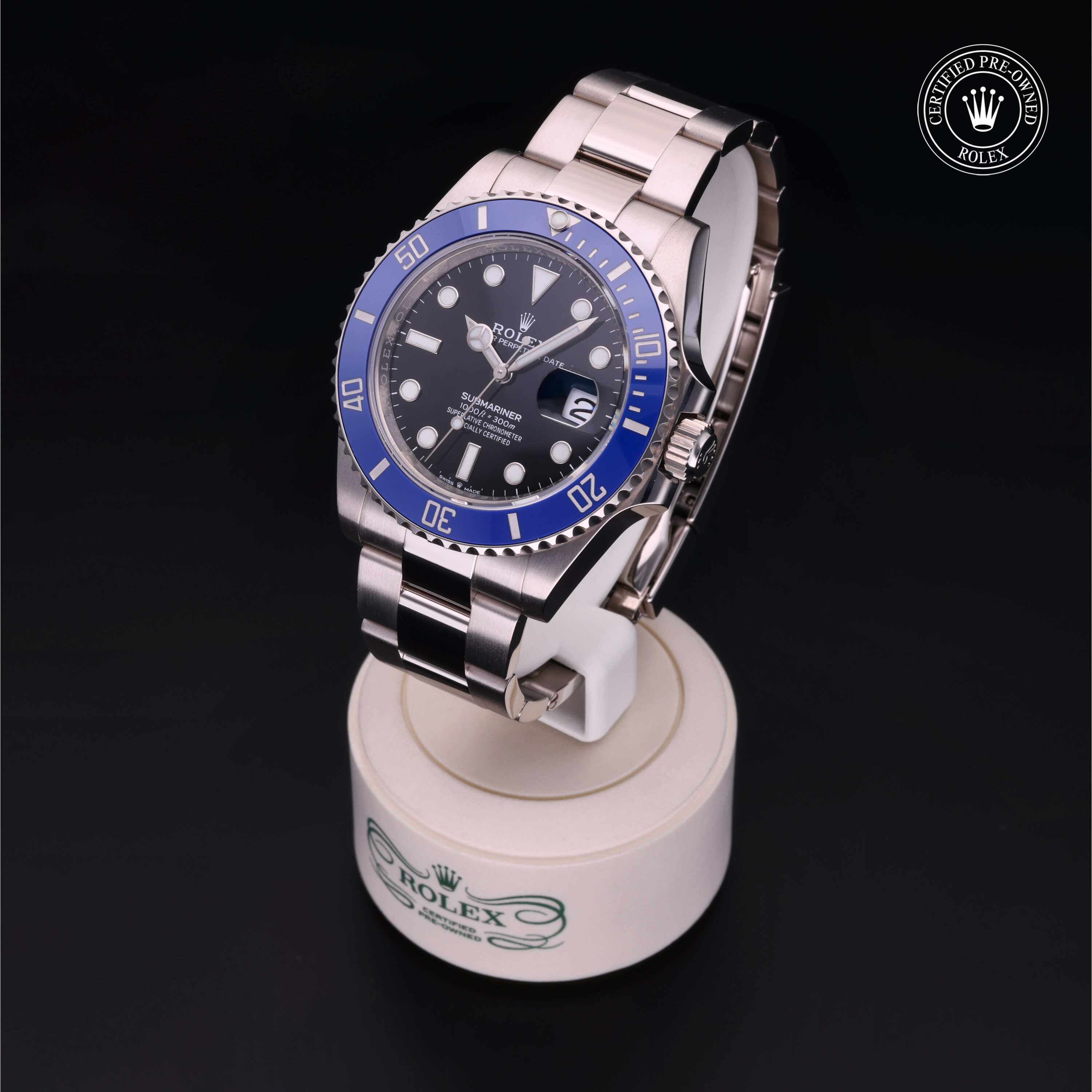 Rolex Submariner in Gold 18 Carat White M126619LB-0003 at Kirk Jewelers