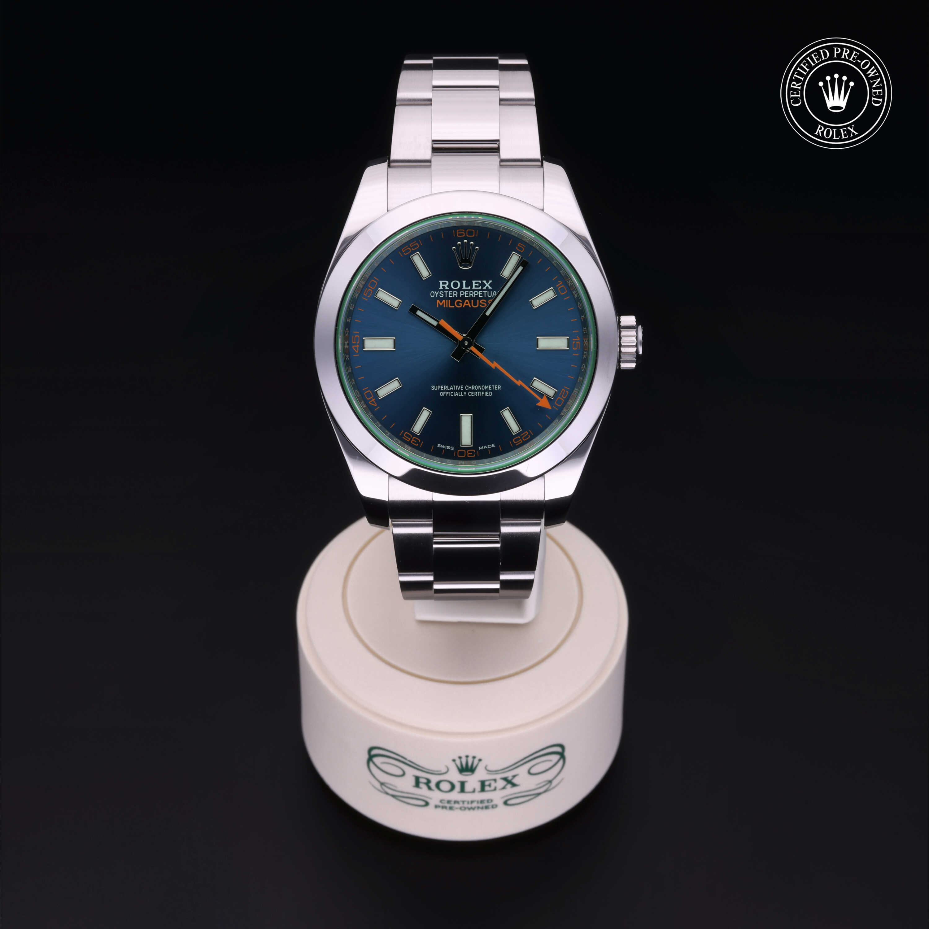 Rolex Milgauss in Steel M116400GV-0002 at Kirk Jewelers
