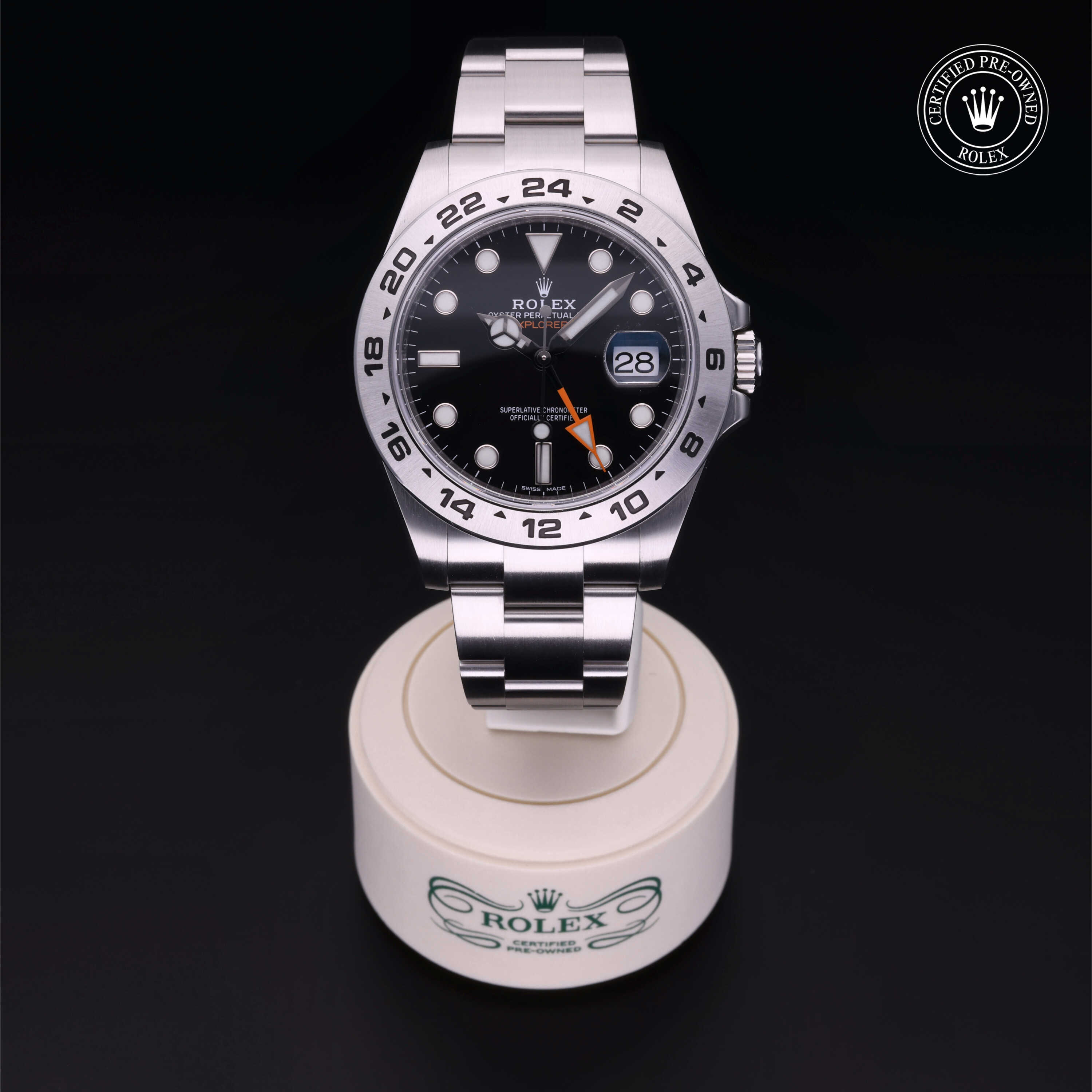 Rolex Explorer II in Steel M216570-0002 at Kirk Jewelers