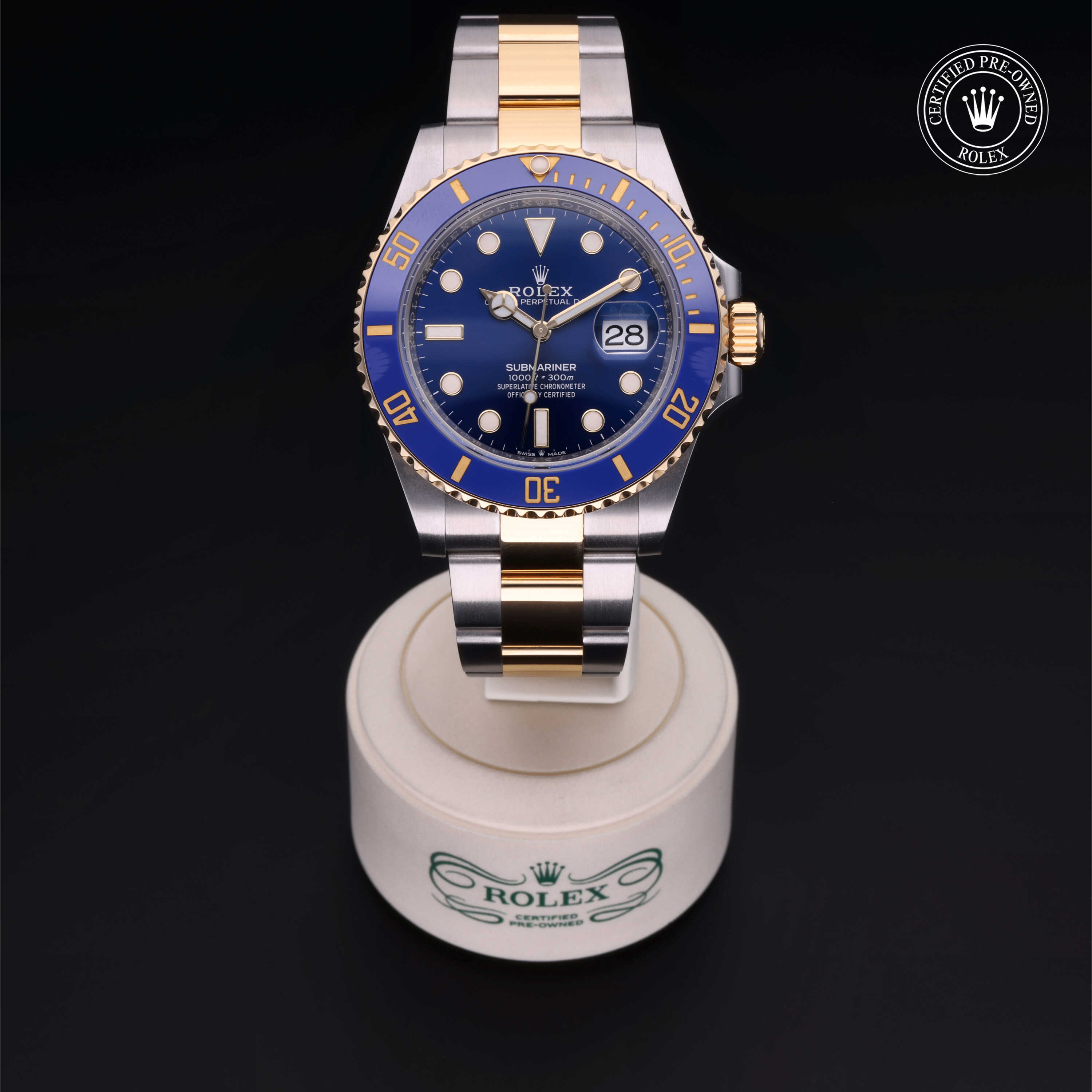 Rolex Submariner in Rolesor 18 Carat Yellow M126613LB-0002 at Kirk Jewelers