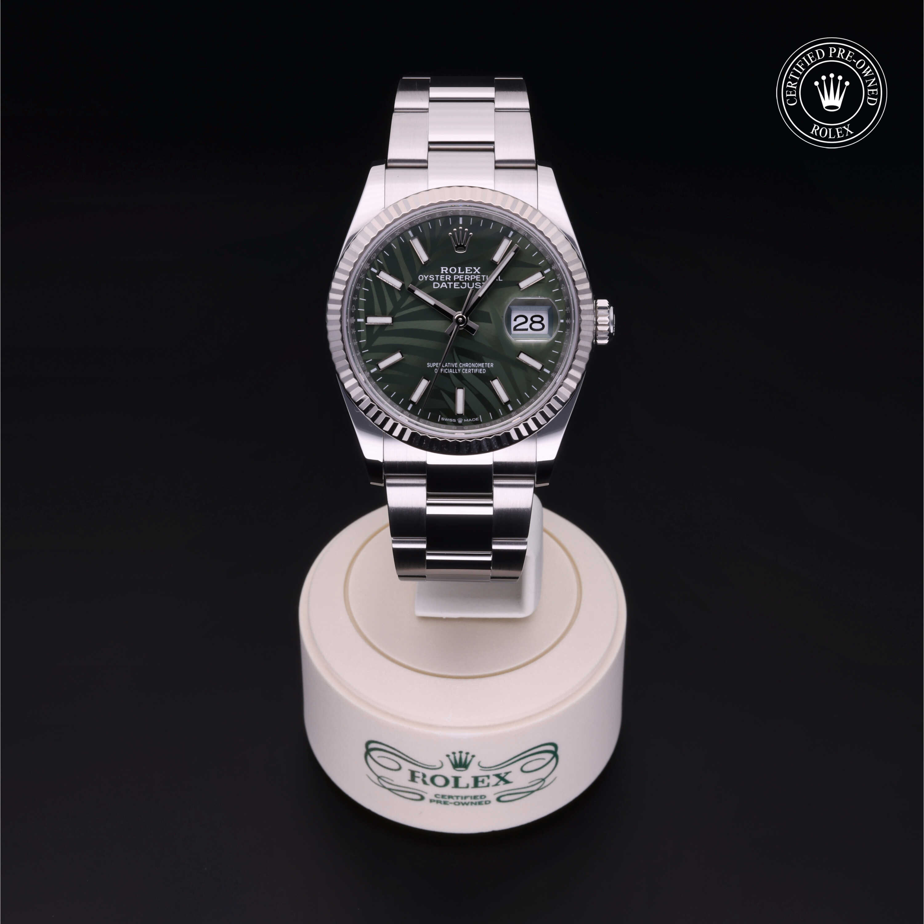 Rolex Datejust in Rolesor 18 Carat White M126234-0048 at Kirk Jewelers