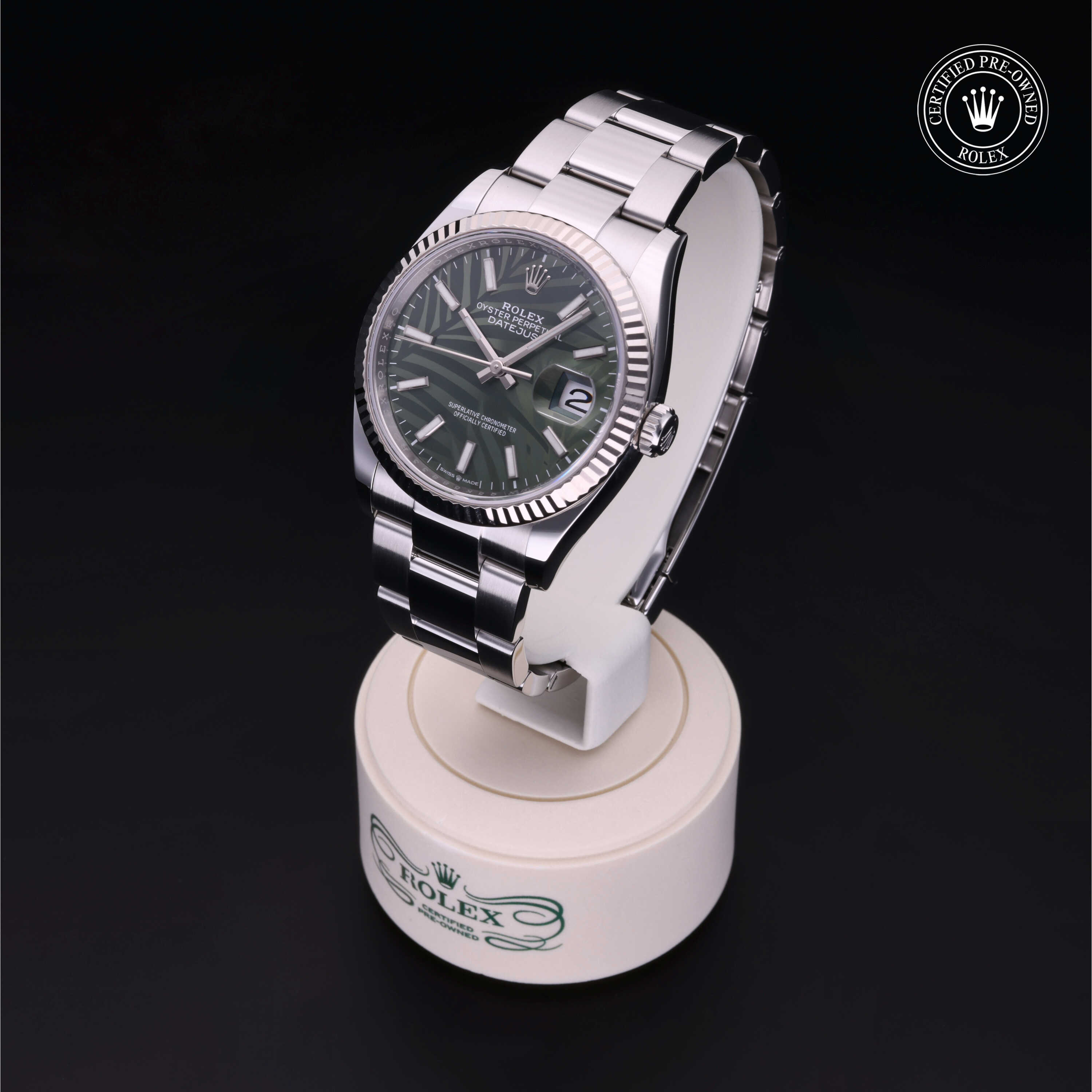Rolex Datejust in Rolesor 18 Carat White M126234-0048 at Kirk Jewelers