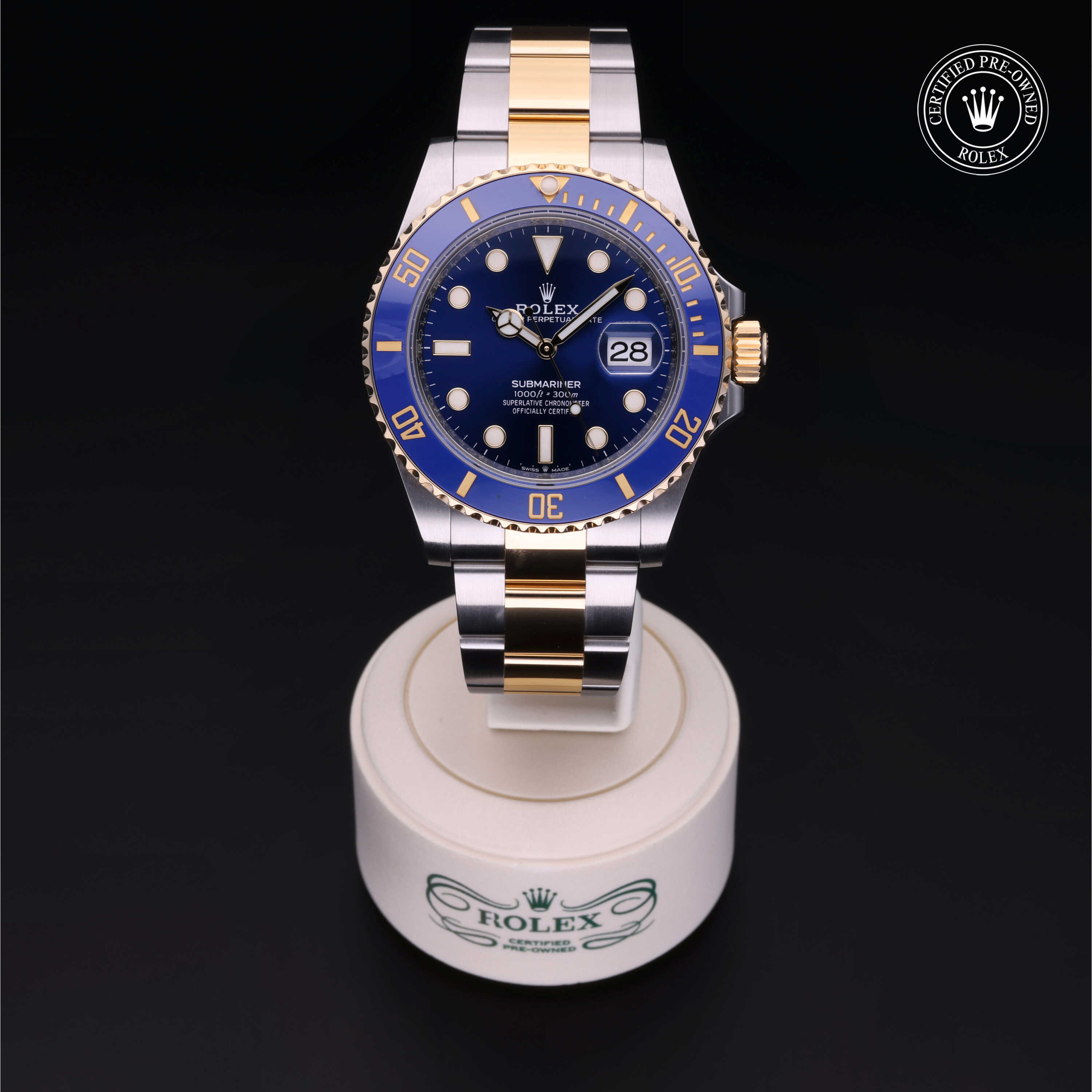 Rolex Submariner in Rolesor 18 Carat Yellow M126613LB-0002 at Kirk Jewelers