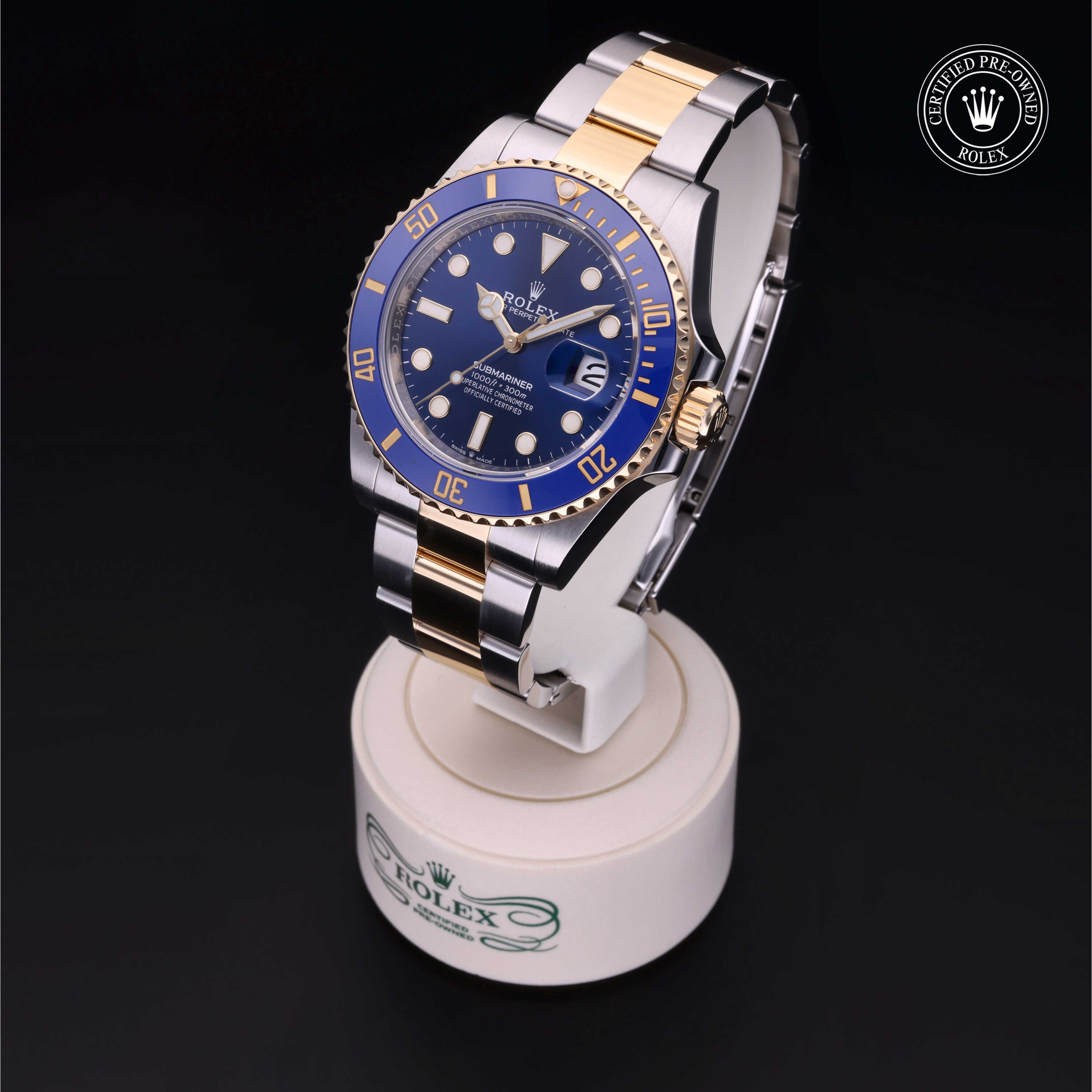 Rolex Submariner in Rolesor 18 Carat Yellow M126613LB-0002 at Kirk Jewelers