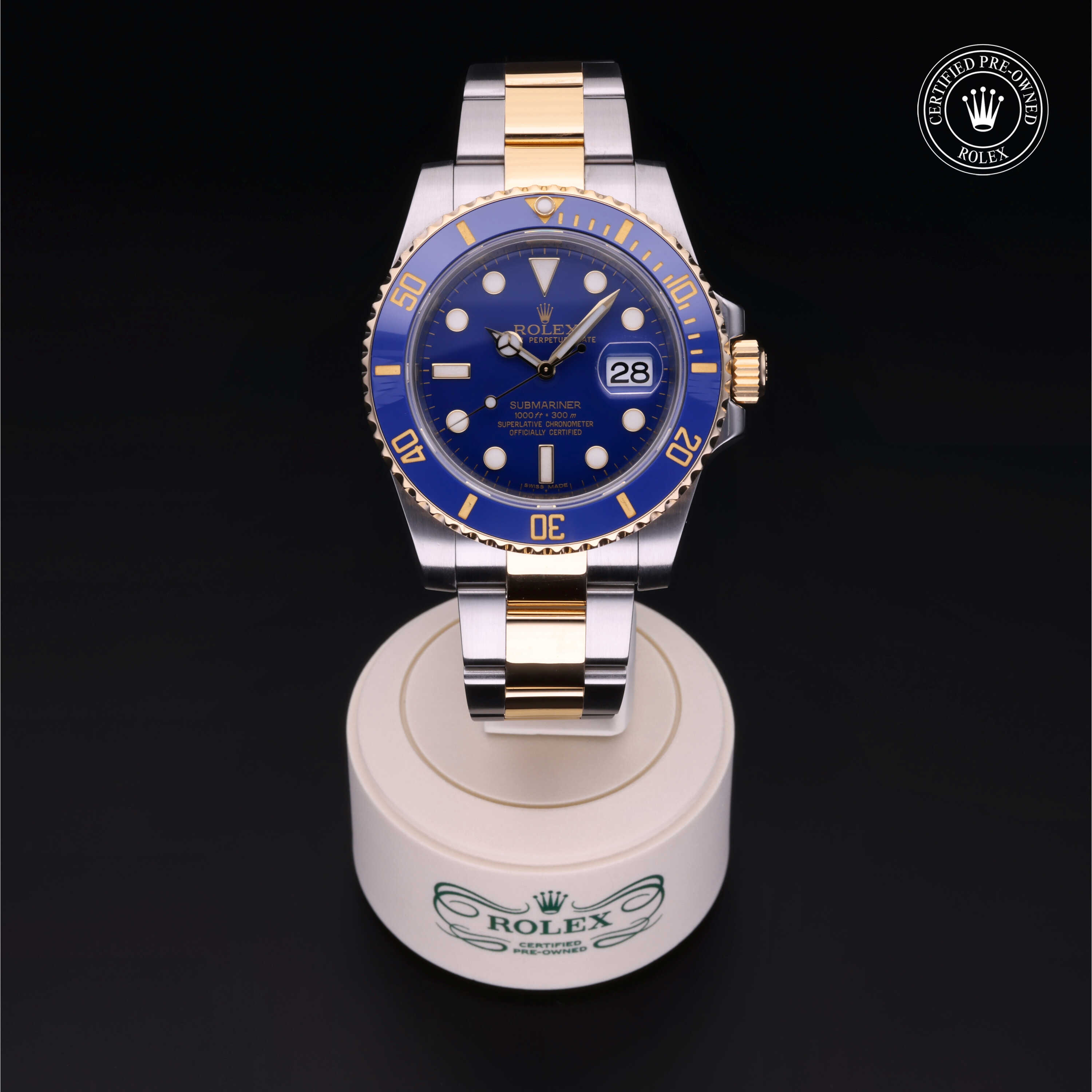 Rolex Submariner in Rolesor 18 Carat Yellow M116613LB-0001 at Kirk Jewelers