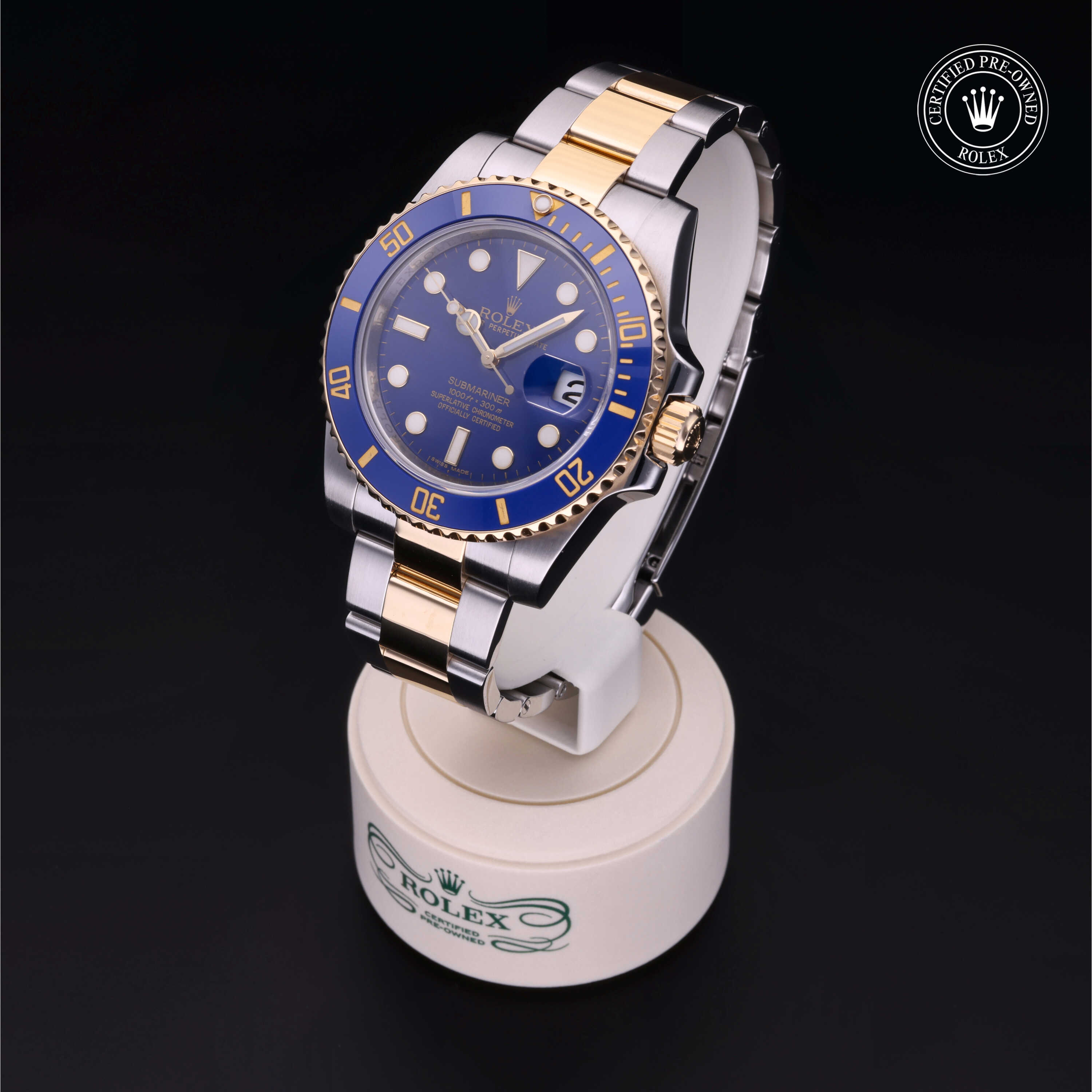 Rolex Submariner in Rolesor 18 Carat Yellow M116613LB-0001 at Kirk Jewelers