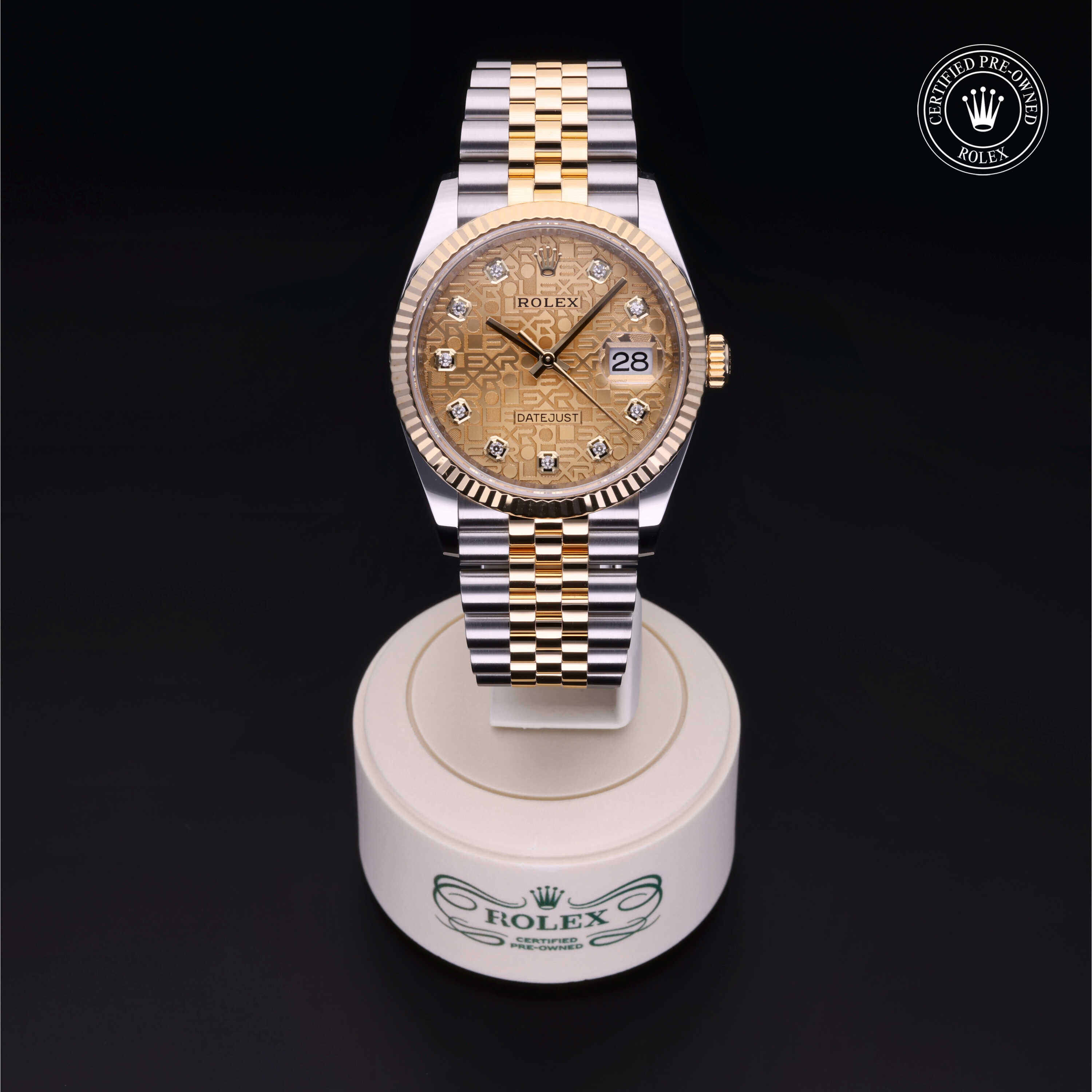 Rolex Datejust in Rolesor 18 Carat Yellow M126233-0033 at Kirk Jewelers