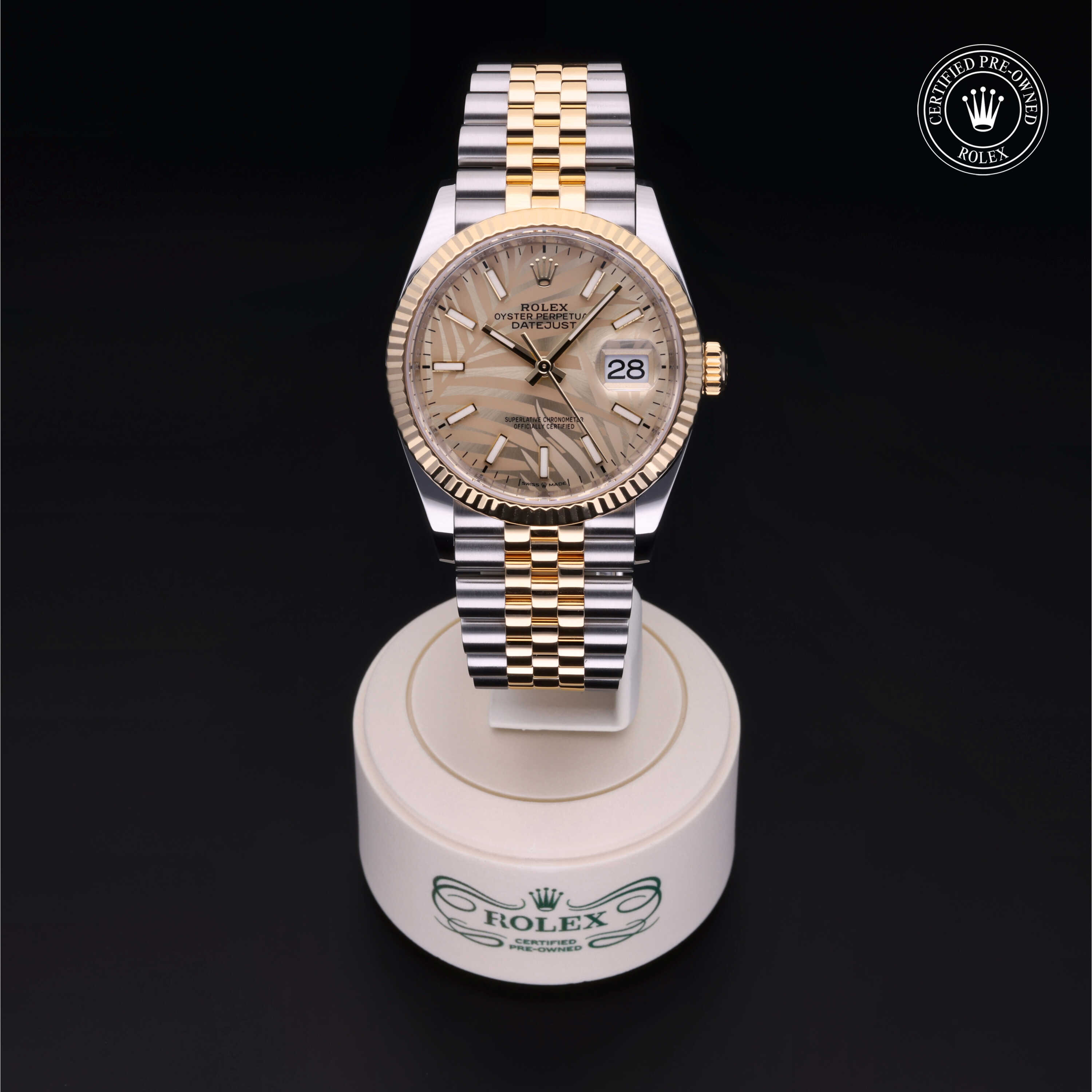 Rolex Datejust in Rolesor 18 Carat Yellow M126233-0037 at Kirk Jewelers